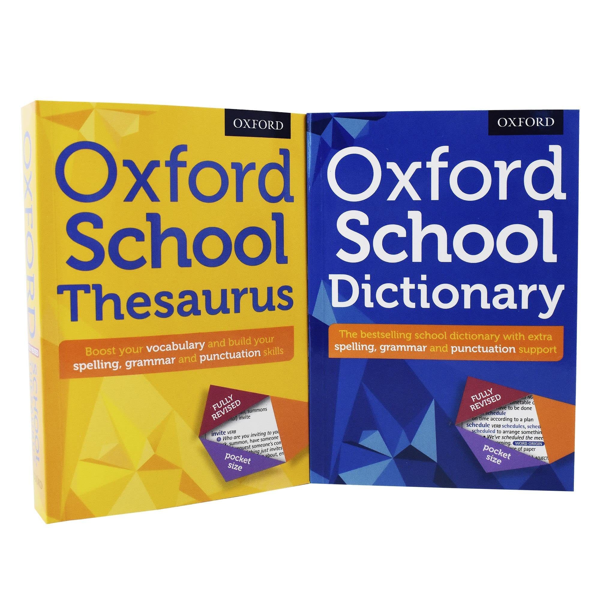 Oxford School Dictionary And Thesaurus 2 Books Set