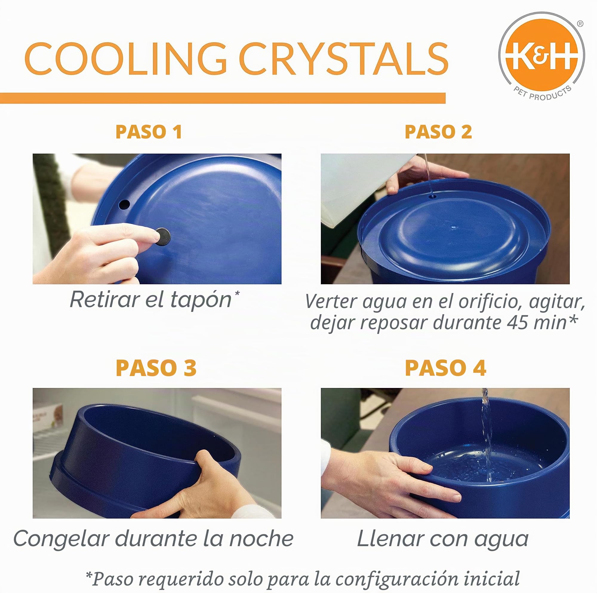 K&H Manufacturing K&H Mascotas | Bol Enfriador de Agua para Perros y Gatos | 2,7 litros