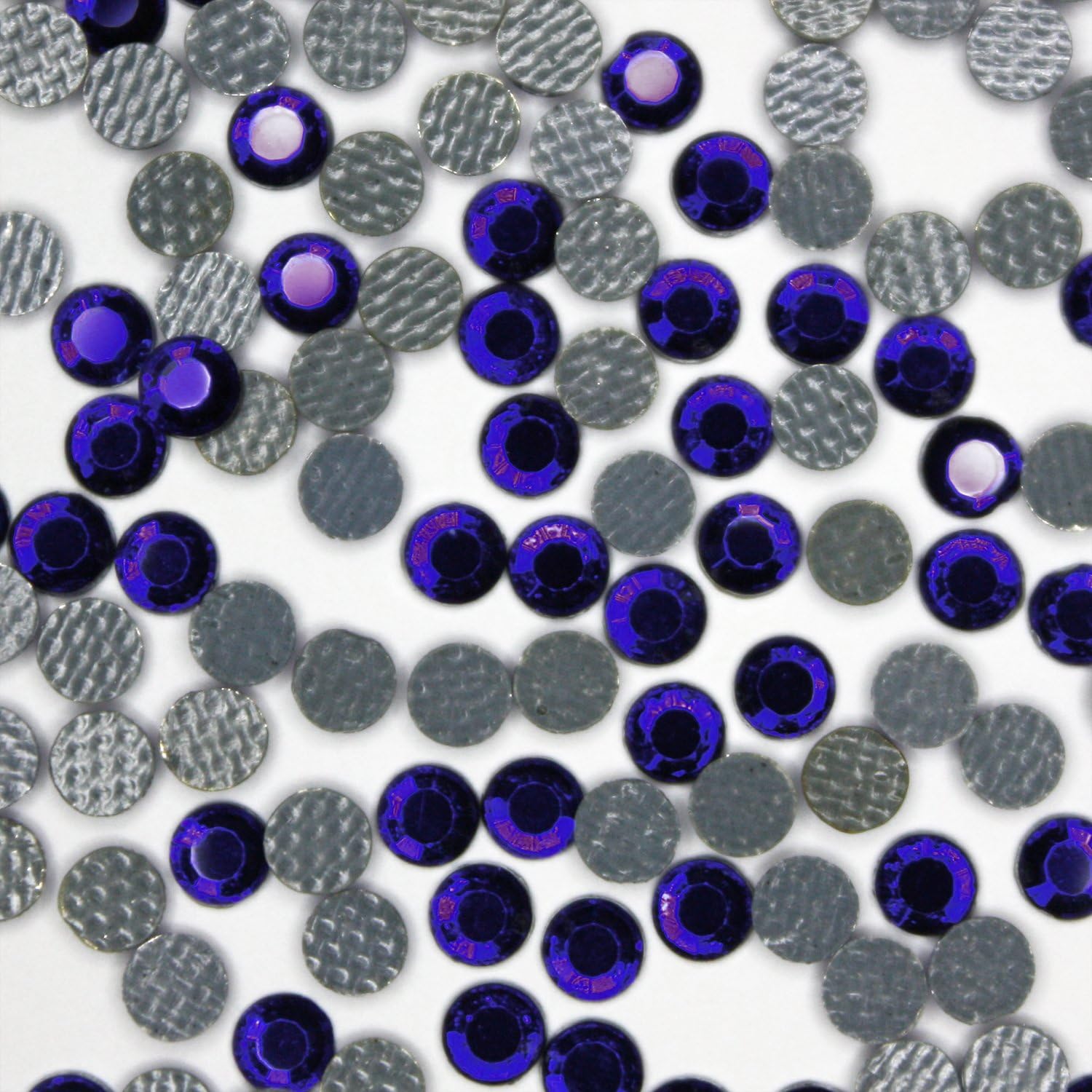 ss6 (2mm) Crystal Hot Fix Rhinestones 20 Gross (2,880 Stones/pkg) - Genuine Korean Hotfix Stones - Cobalt (Dark Blue)