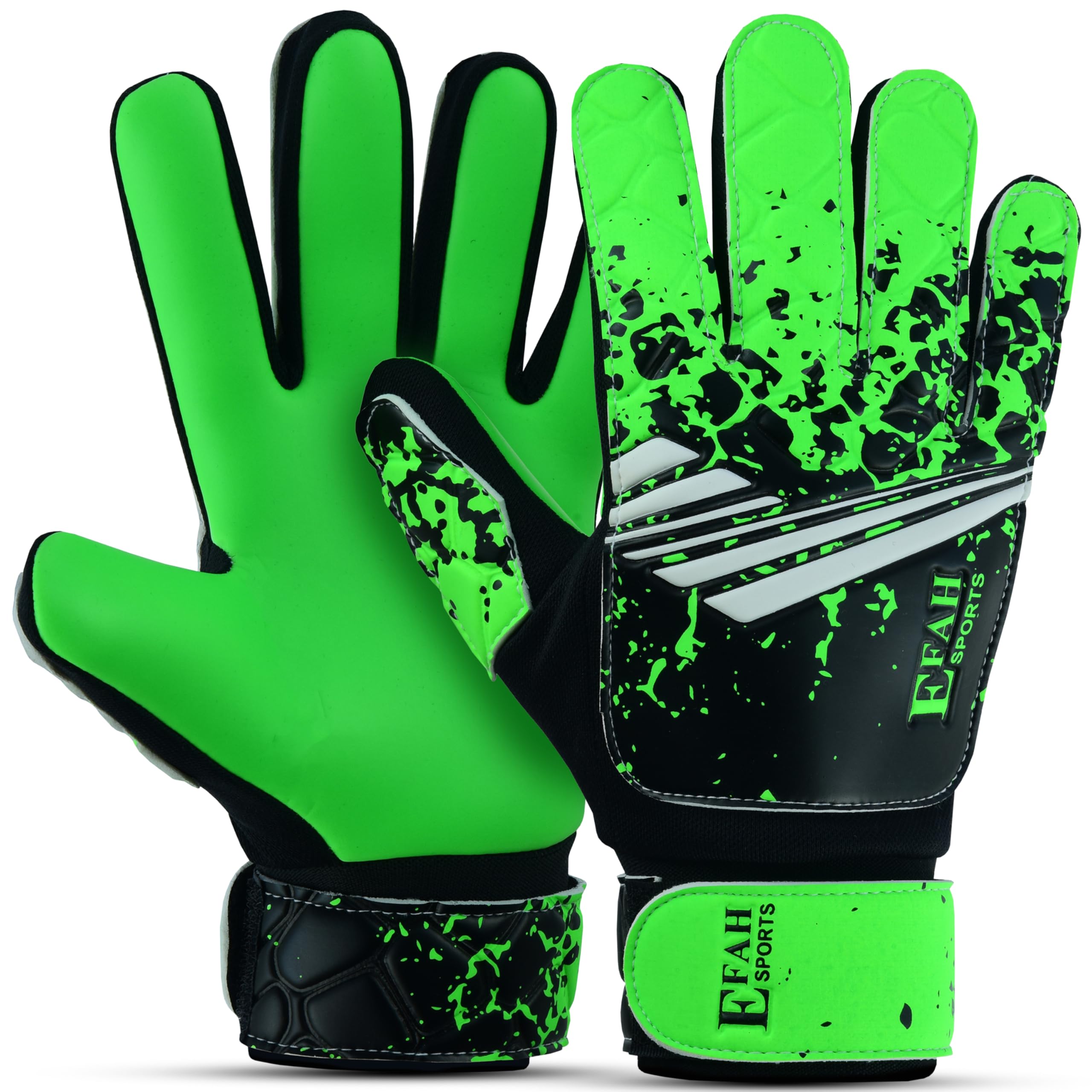 EFAH SPORTS Football Goalkeeper Gloves For Boys kids Children Youth Soccer Goalie Glove with Super Grip Palms