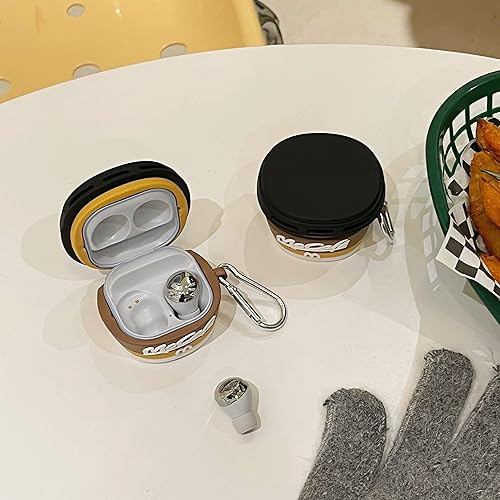 Miniatura 4 de Funda de silicona con llavero diseñado para Samsung Galaxy Buds2 Pro (2022), Galaxy Buds 2 (2021), Galaxy Buds Pro (2021), Galaxy Buds Pro (2021),