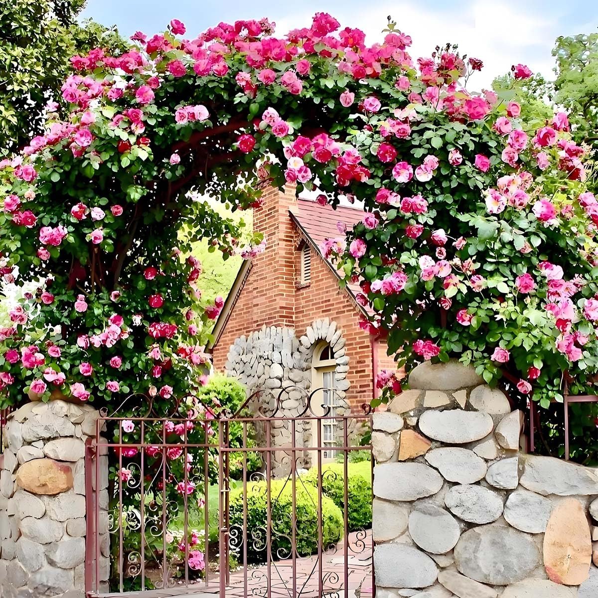 Pergola in Metallo, Arco da Giardino - Supporto per Sfondo Matrimonio, Supporto per Piante rampicanti per UVA e Rose, Arco di Palloncini con Base Stabile, Verde 180 cm/70,8 Pollici
