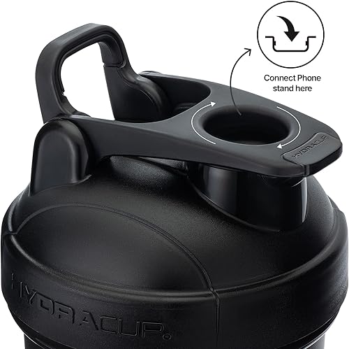 Miniatura 5 de Hydra Cup ProFlow - Botellas agitadoras de 28 onzas para batidos de proteínas, vasos agitadores con batidor de bola, botella agitadora con asa,