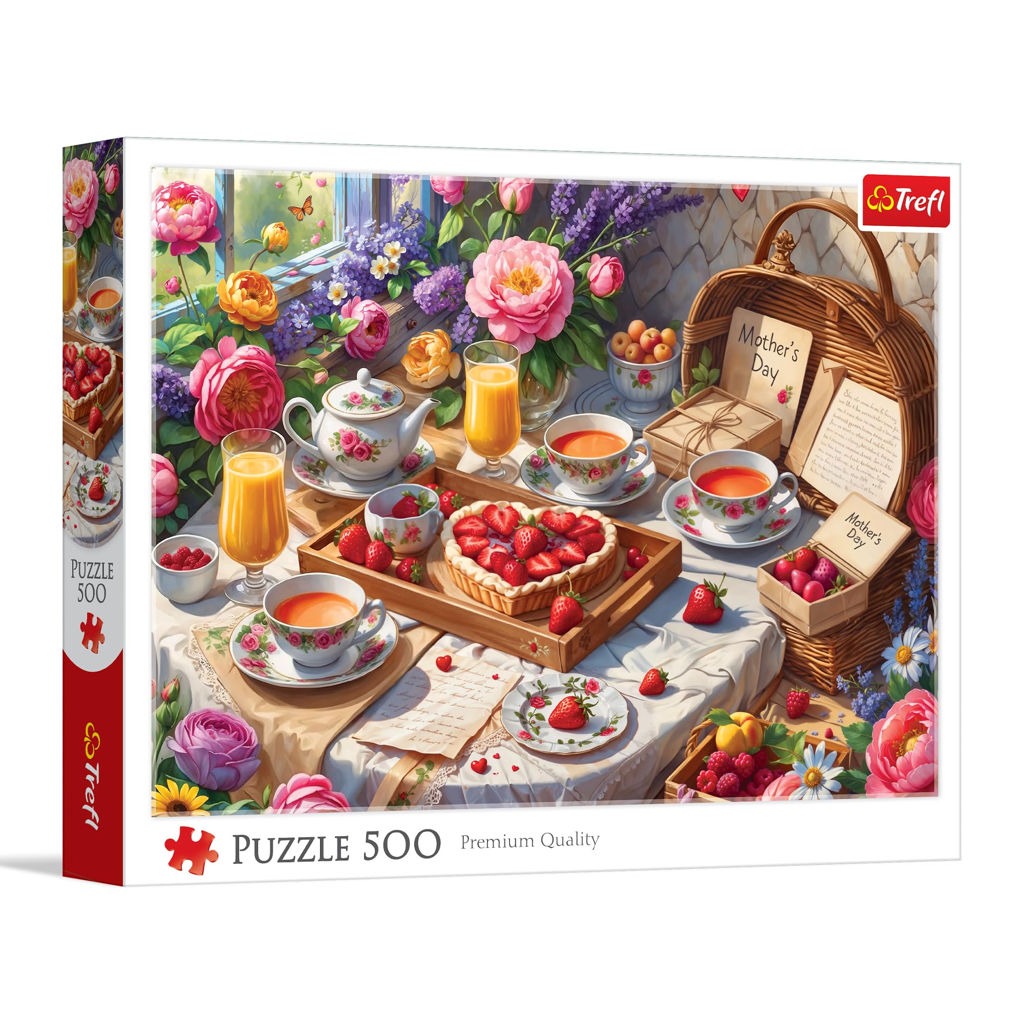 Trefl – Leckereien zum Muttertag – 500-teiliges Puzzle – Puzzle zum Selberlegen, kreative Unterhaltung, für Erwachsene und Kinder ab 10 Jahren