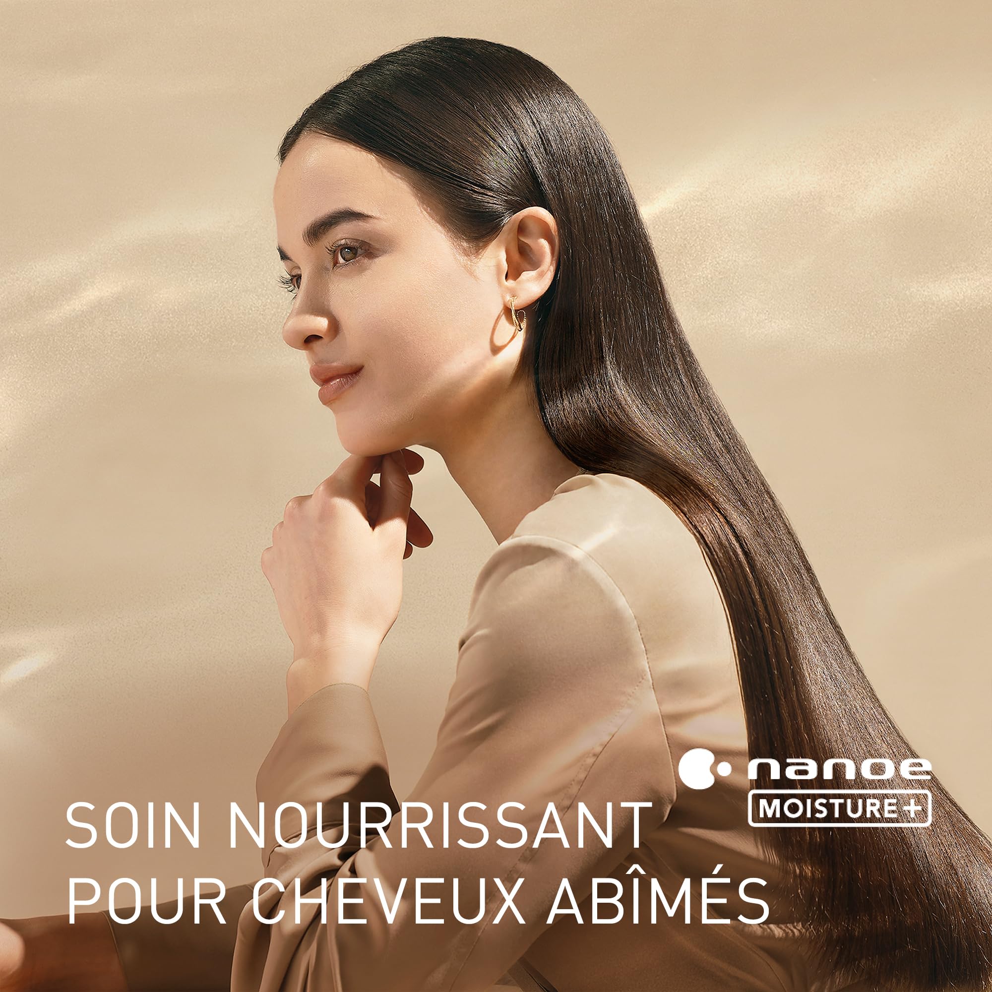 Panasonic EH-NA0J Sèche-Cheveux Nanoe MOISTURE+ Minéral Embout Concentrateur & Diffuseur, if Design Award 2023 Mode Chaud Froid, Soins De la Peau, Du Cuir chevelu et Des pointes,1600 W, Noir