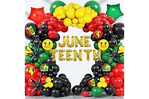 Juneteenth Happy Decorations Black Party Supplies