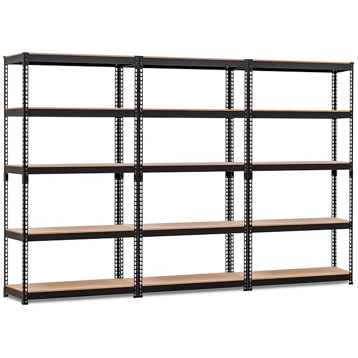 Buy HOMEDANT 5Tier Metal Shelving Unit Adjustable Garage Storage Utility Rack Heavy Duty