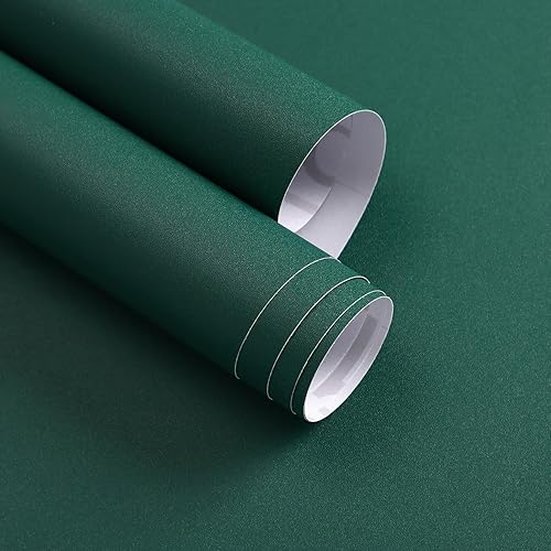 Miniatura 11 de Papel Tapiz Negro Despegar y Pegar 16 pulgadas x 393.7 pulgadas Papel de Contacto Mate Removible Impermeable Negro Papel Tapiz Despegar y Pegar