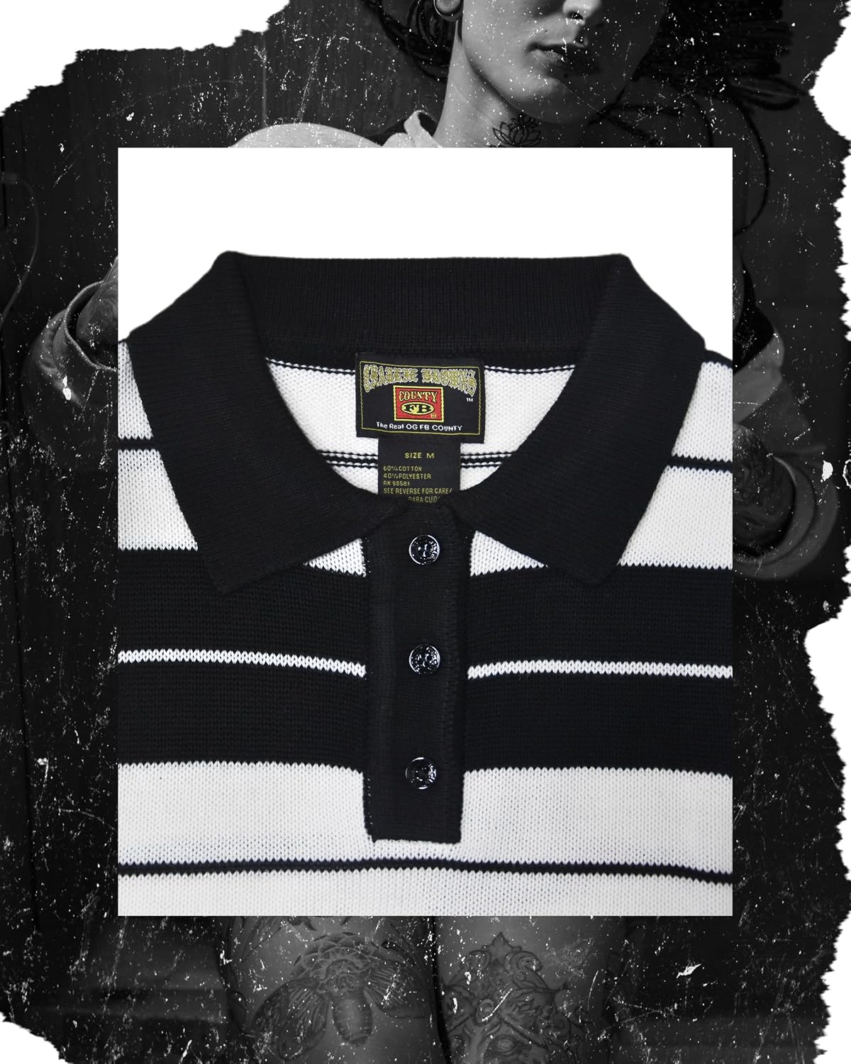 FB County Charlie Brown Striped Crop Top - Premium Cotton Blend, Collar Crop Top for Women’s Streetwear