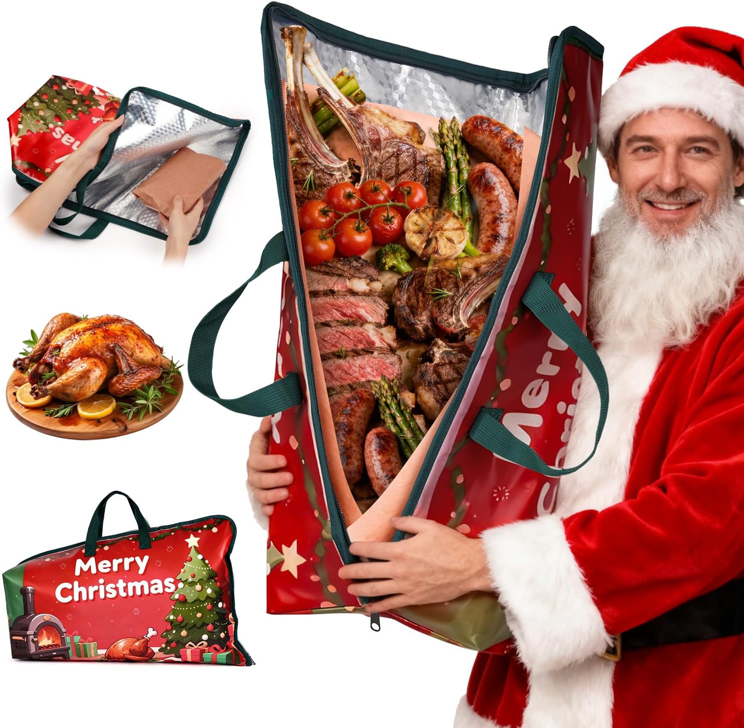 BBQ Blanket for Resting Meat, Goldusk 21in Meat Insulated Bag Brisket Blanket for Beef Pork Shoulder Ribs Turkey- Christmas Stocking Stuffers Smoker Accessories Grill Gifts for Men Dad Husband