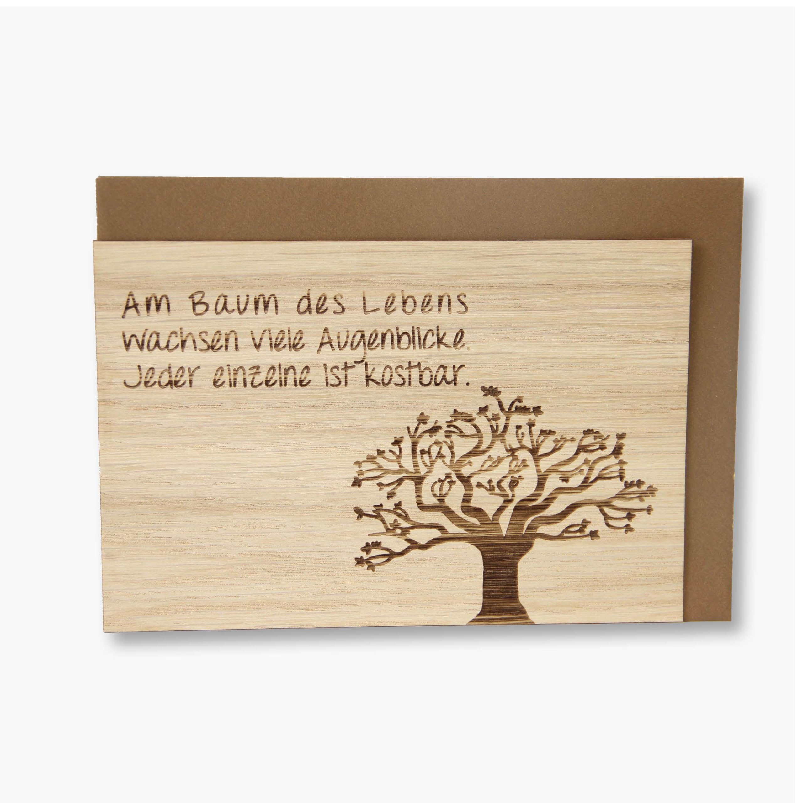 ORIGACH Mandala Holzkarte – 15,2 X 20,3 Cm, Lasergeschnitten, Leer Innen, Als Geschenk Oder Andenken
