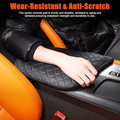 Miniatura 4 de Almohadilla de consola central automática, almohadilla de consola central de poliuretano para Chevrolet Corvette C7, accesorios interiores, funda