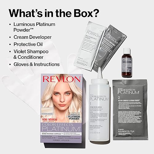 Miniatura 4 de Revlon Color Effects - Kit de resaltado permanente, sin amoníaco ni parabenos, 60 platino, 8 onzas (paquete de 1)
