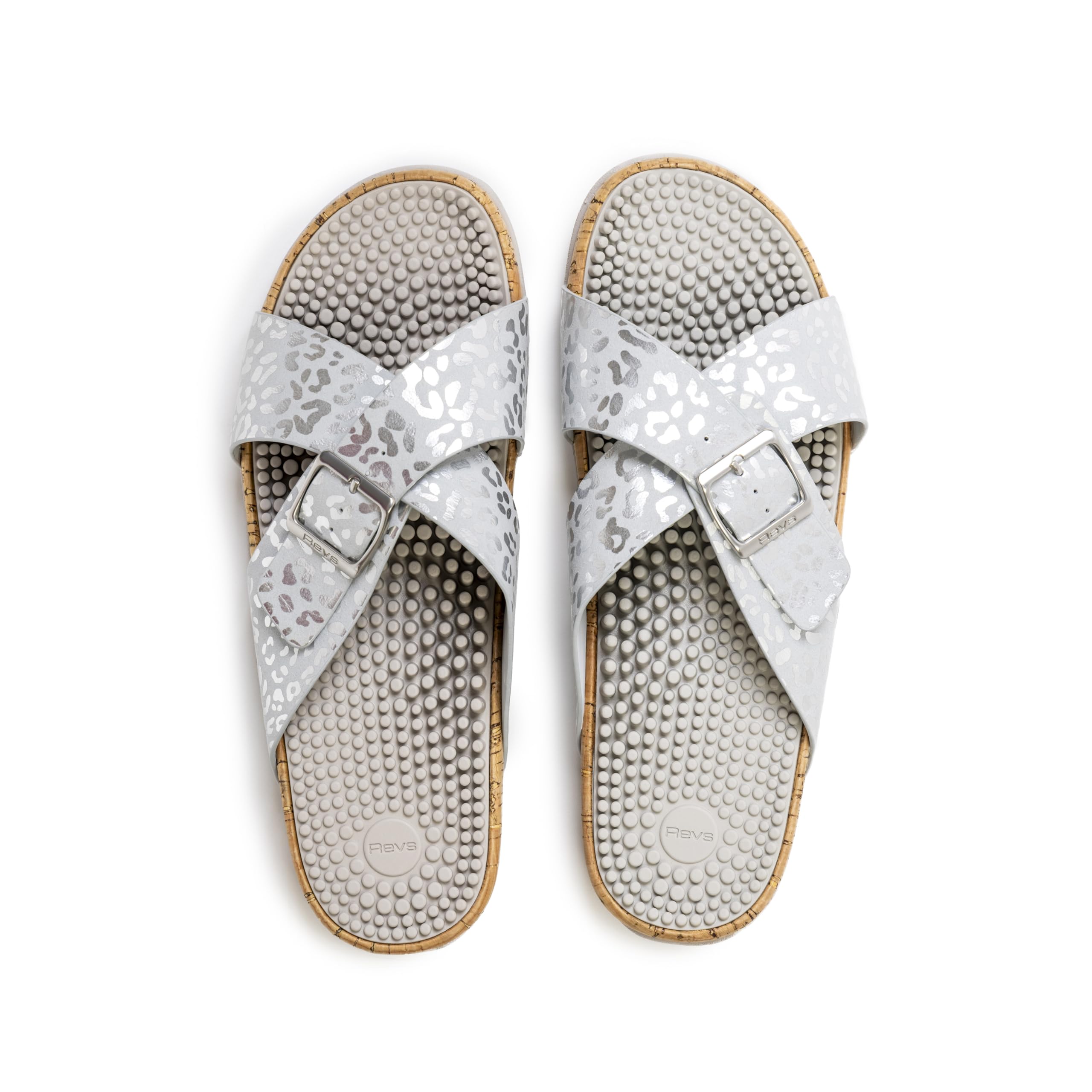 Revs - Arkaig - Damen Sandalen mit Massage-Effekt und Polsterung - stoßdämpfende und komfortable Sohle - Stimulierung der Fußreflexzonen und Schmerzlinderung - durchblutungsfördernd - Senkfußeinlage