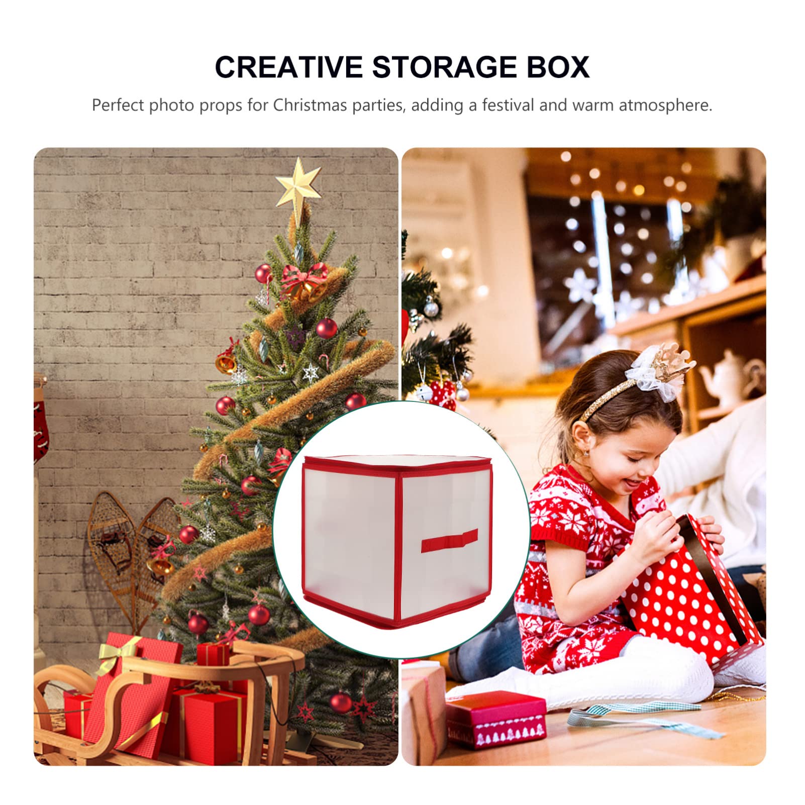 2sätze Große Kapazität Weihnachtskugeln Aufbewahrungsbox Dekorativer Holder Für Zuhause Praktische Sortierlösung Für Christbaumschmuck Und Andere Utensilien