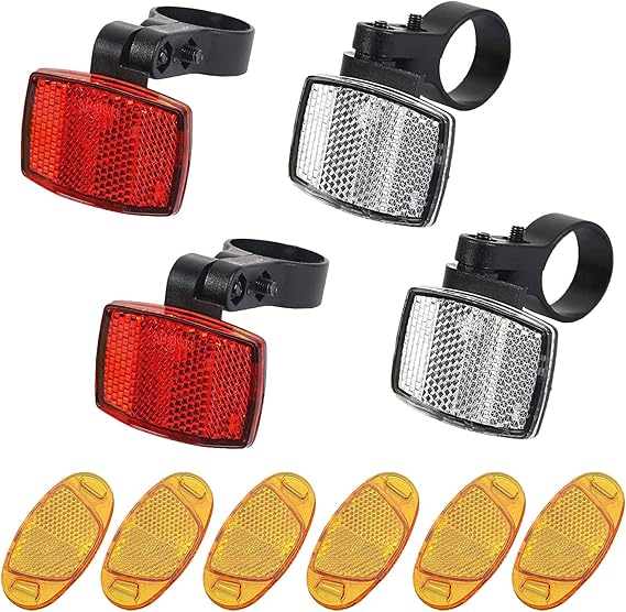 Feliciay 10pcs Cycling Bike Reflectors Set, Bicycle Wheel Spoke