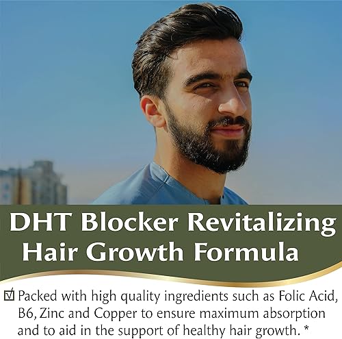 Miniatura 7 de PACIFIC NATURE'S DHT Blocker Suplemento revitalizante para el crecimiento del cabello (60 cápsulas) apoya el crecimiento saludable del cabello tanto
