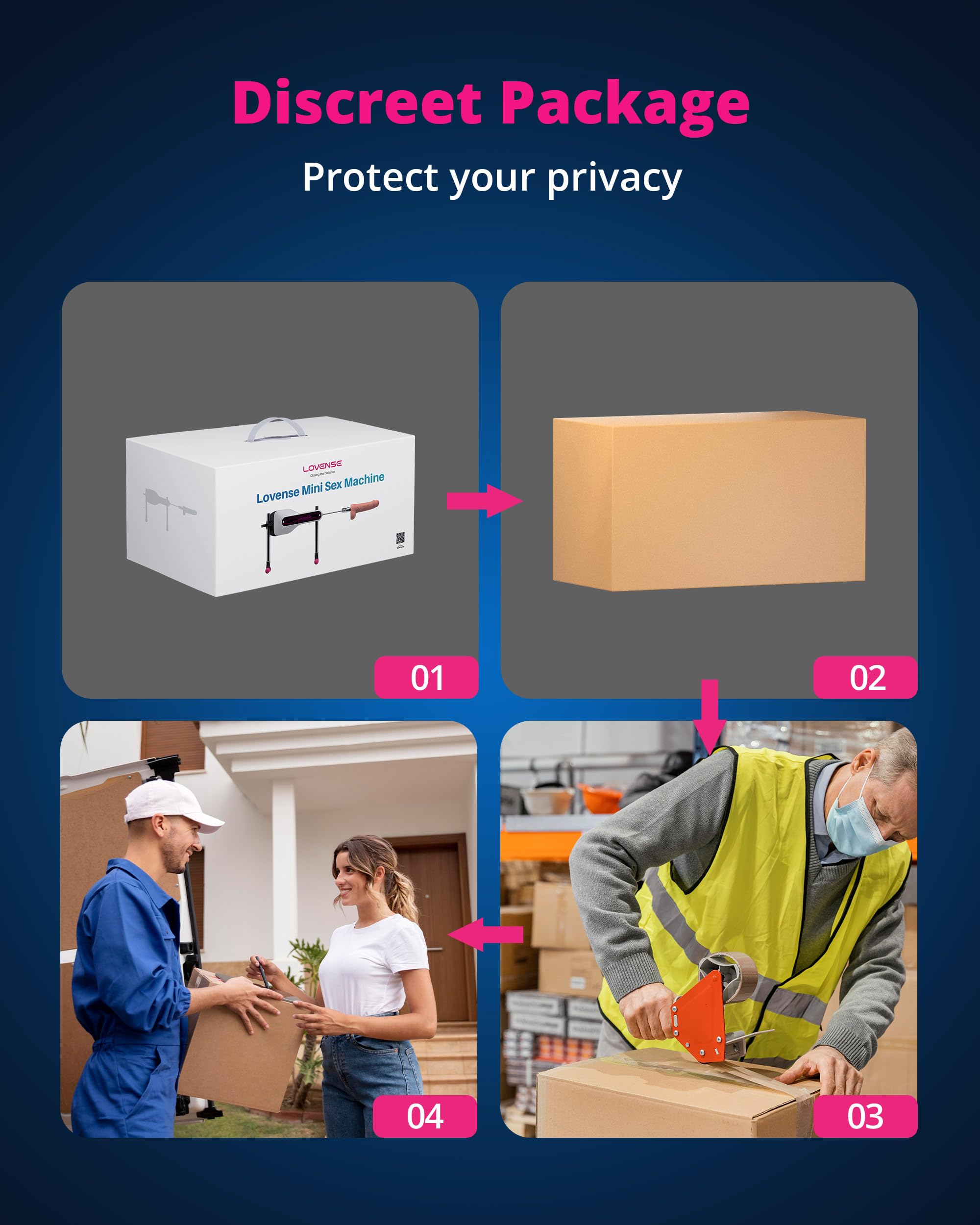 LOVENSE Mini Sex Machine, Sex Toys - Machines & Devices with Remote Control, Thrusting Machine for Women for G Spot Anal Stimulation, Adult Toys with Dildo Discreet Packaging