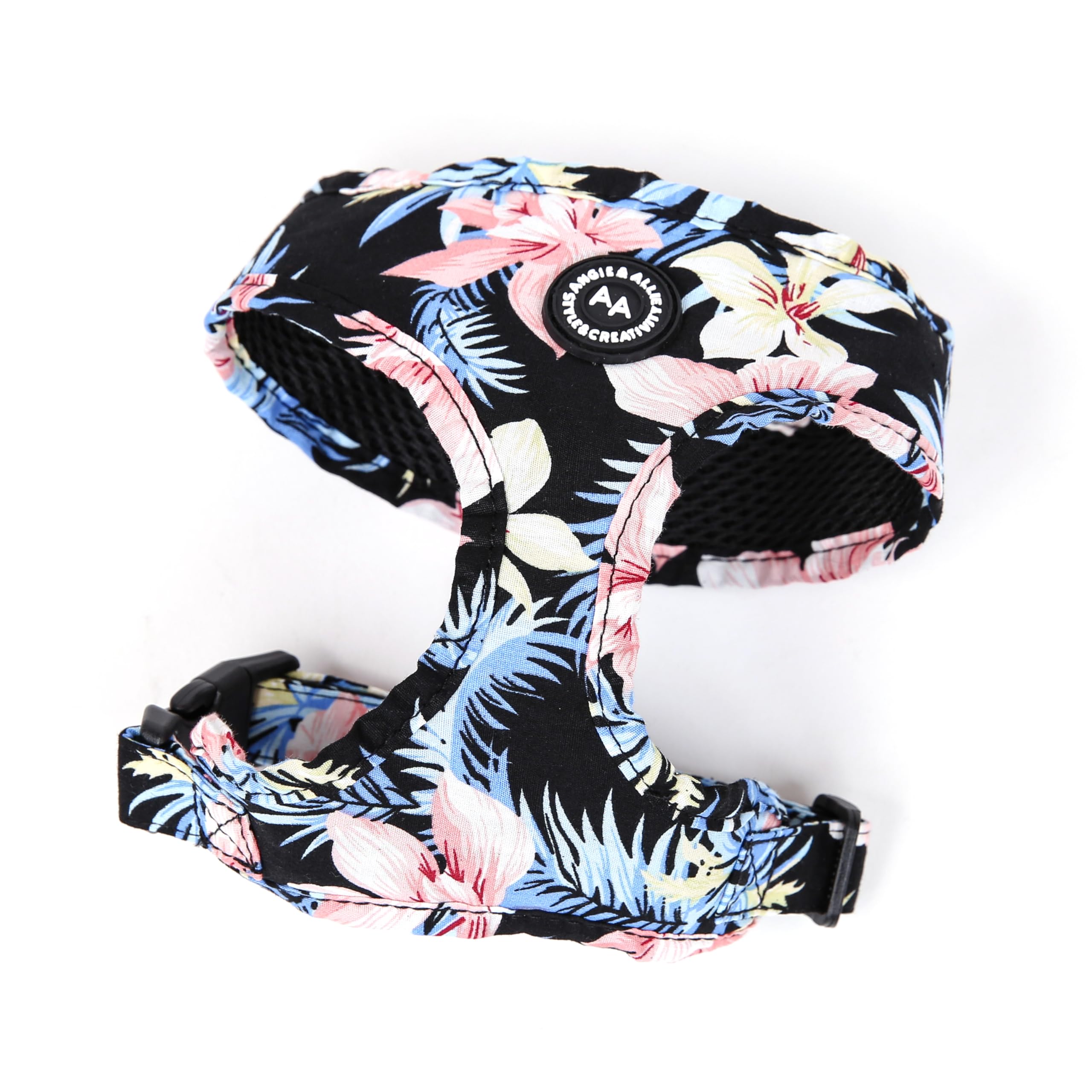 Angie and Allie Organic Cotton Dog Harness,No Pull Pet Harness with Leash D-Ring,Adjustable Soft Padded Dog Vest,Comfortable,Sustainable,Breathable