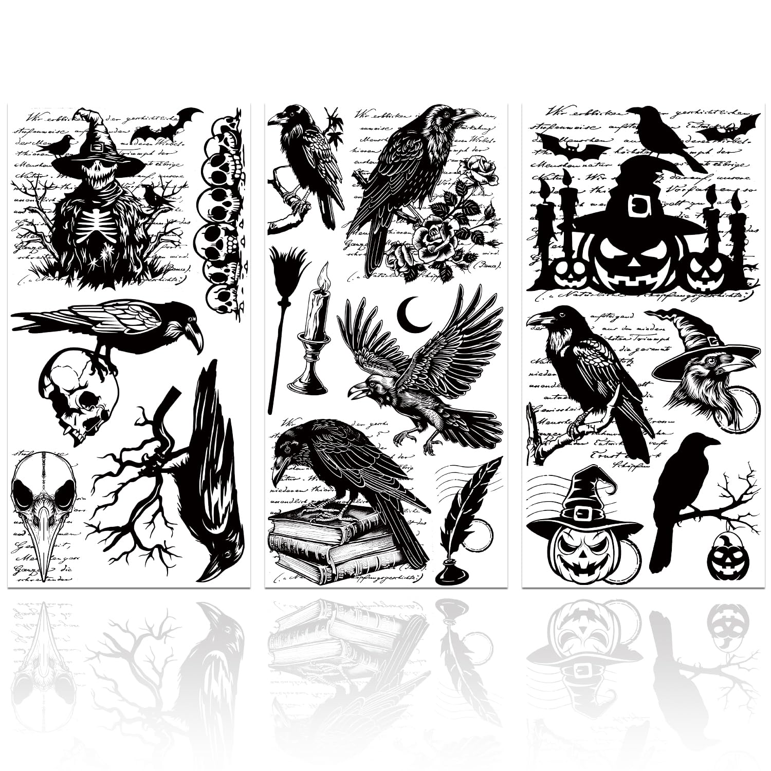 Calcomanías de transferencia de muebles de Halloween autoadhesivas de alta adherencia en seco