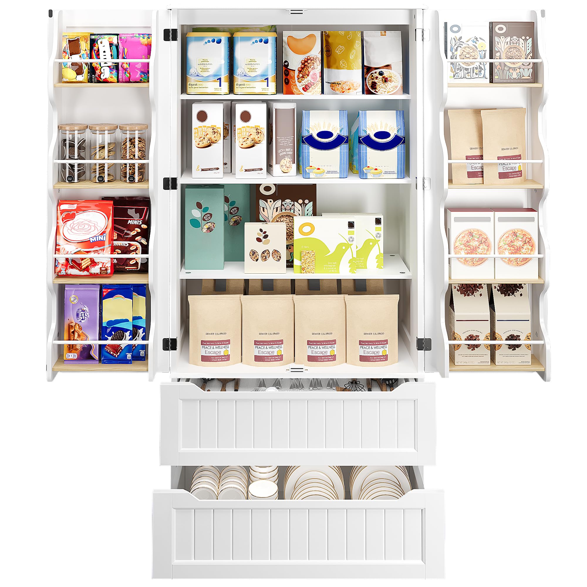 Gizoon Pantry Cabinet with Drawers