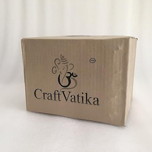 Miniatura 4 de CraftVatika Estatua de la diosa Sarasvati - Madera tallada a mano - Diosa hindú Saraswati escultura de música y conocimiento Saraswati tocando las