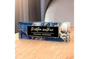 Personalized Name Plates for Desk, Acrylic Desk Accessories