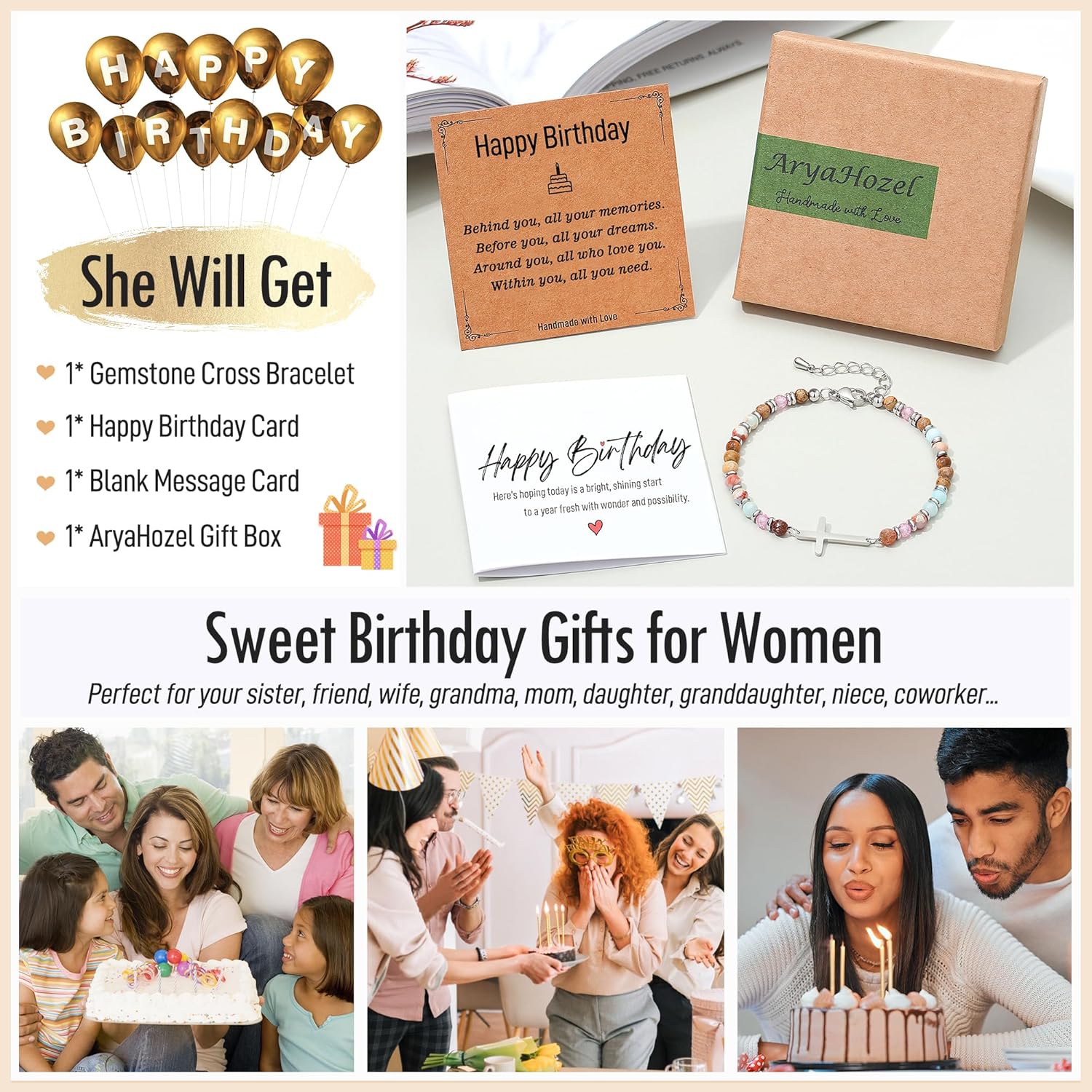 Christian Cross Bracelet for Women - Valentine's Day Gifts for Her, 13th to 60th Birthday Gifts for Women | Christmas/Graduation/Easter Gift, Religious Jewelry - Image 6