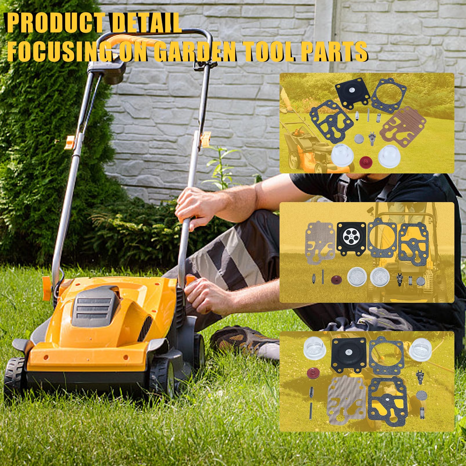 Kit Riparazione Carburatore Con Valvola E Bulbo Primer Per Honda GX35 E Modelli Cinesi - Foto 3