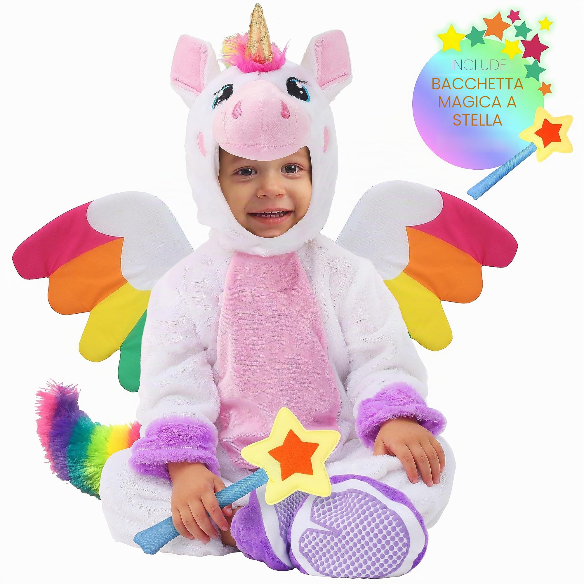 Spooktacular Creations Unicorn Costume Bianco