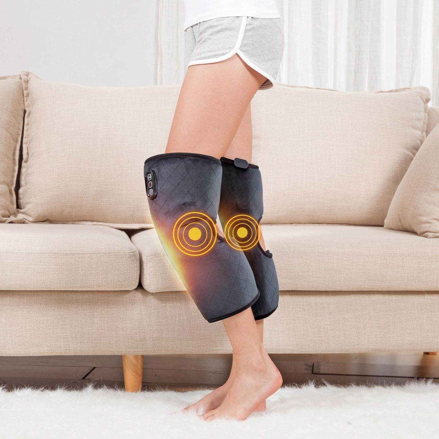 Common hot knee brace rap with massage, vibration knee massage with heating pad for knee fatigue, knee pads for foot pads, knee pads with heat, gifts for parents, father, father, mother, mother Common hot knee brace rap with massage, vibration knee massage with heating pad for knee fatigue, knee pads for foot pads, knee pads with heat, gifts for parents, father, father, mother, mother