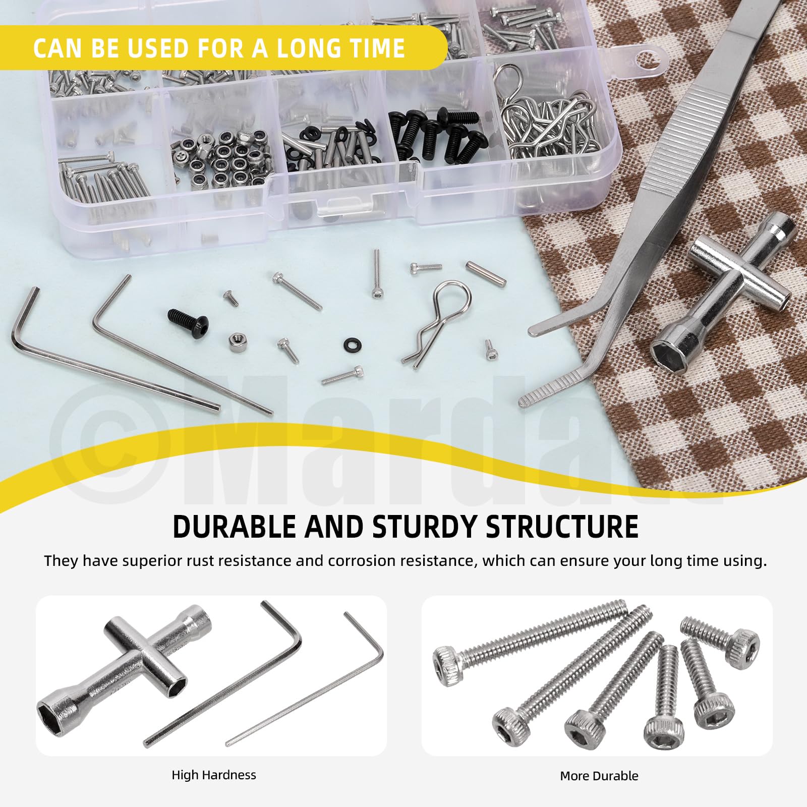 Mardatt 294Pcs M1.4 RC Screw Kit - Image 3