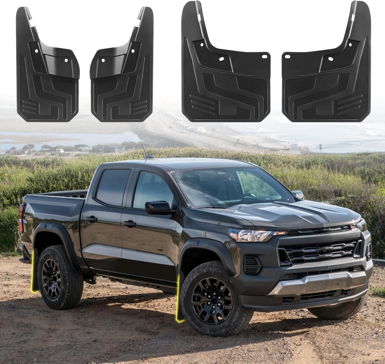 Mud Flaps Fit for Chevy Colorado Z71 WT LT 2023 2024 2025 2026, Mud Guards 4pcs Fender Guards Compatible with Chevrolet Colorado Accessories 2023-2026 (Not Fit for GMC Canyon)