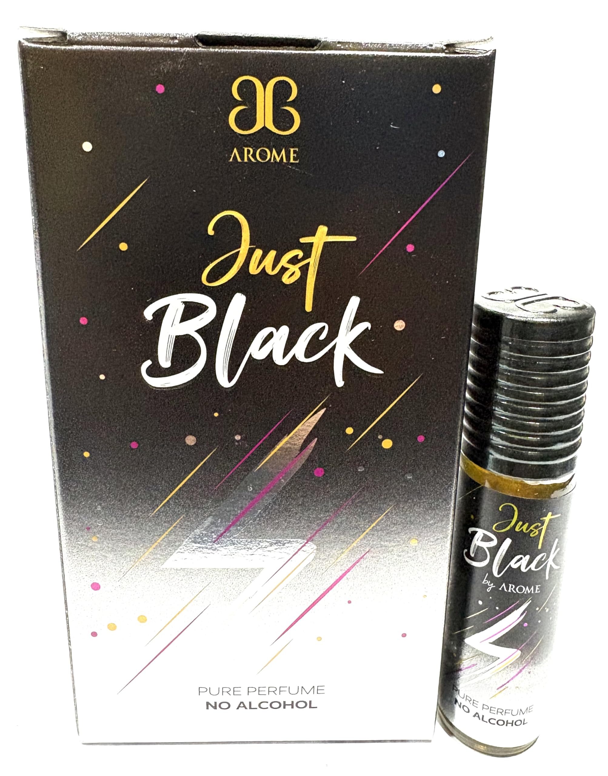 Arome Just Black Attar Perfume For Men Women I Non Alcoholic Roll On Attar I Usable For Gift I Pocket Size-image-40