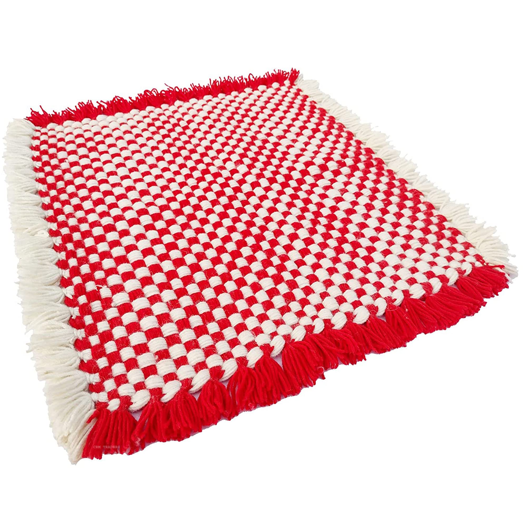 Woolen Puja Mat - Handmade Prayer Mat -11