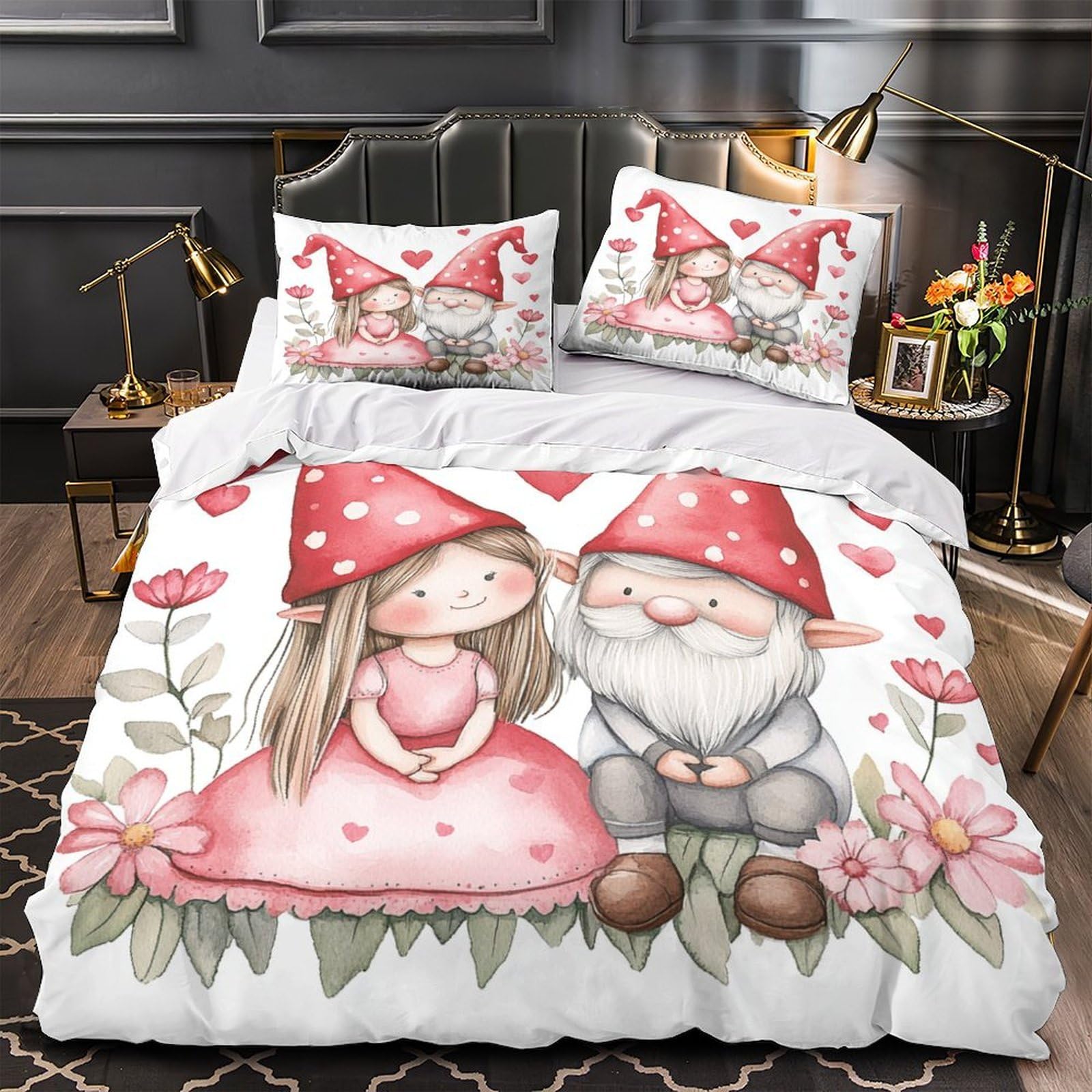 Housse de couette hypoallergénique contre les allergies parure de lit microfibre douce 260x220