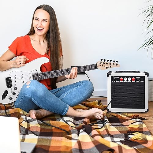 Miniatura 22 de LyxPro Amplificador de guitarra eléctrica de 60 vatios Combo de estudio de estado sólido y amplificador de escenario con altavoz de 10 pulgadas