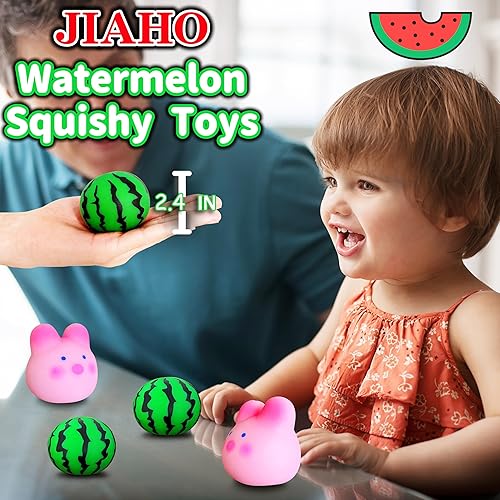 Miniatura 5 de Pelotas antiestrés de sandía blando para niños y adultos, bolas de masa de frutas, juguetes antiestrés, bolas elásticas para aliviar la ansiedad,