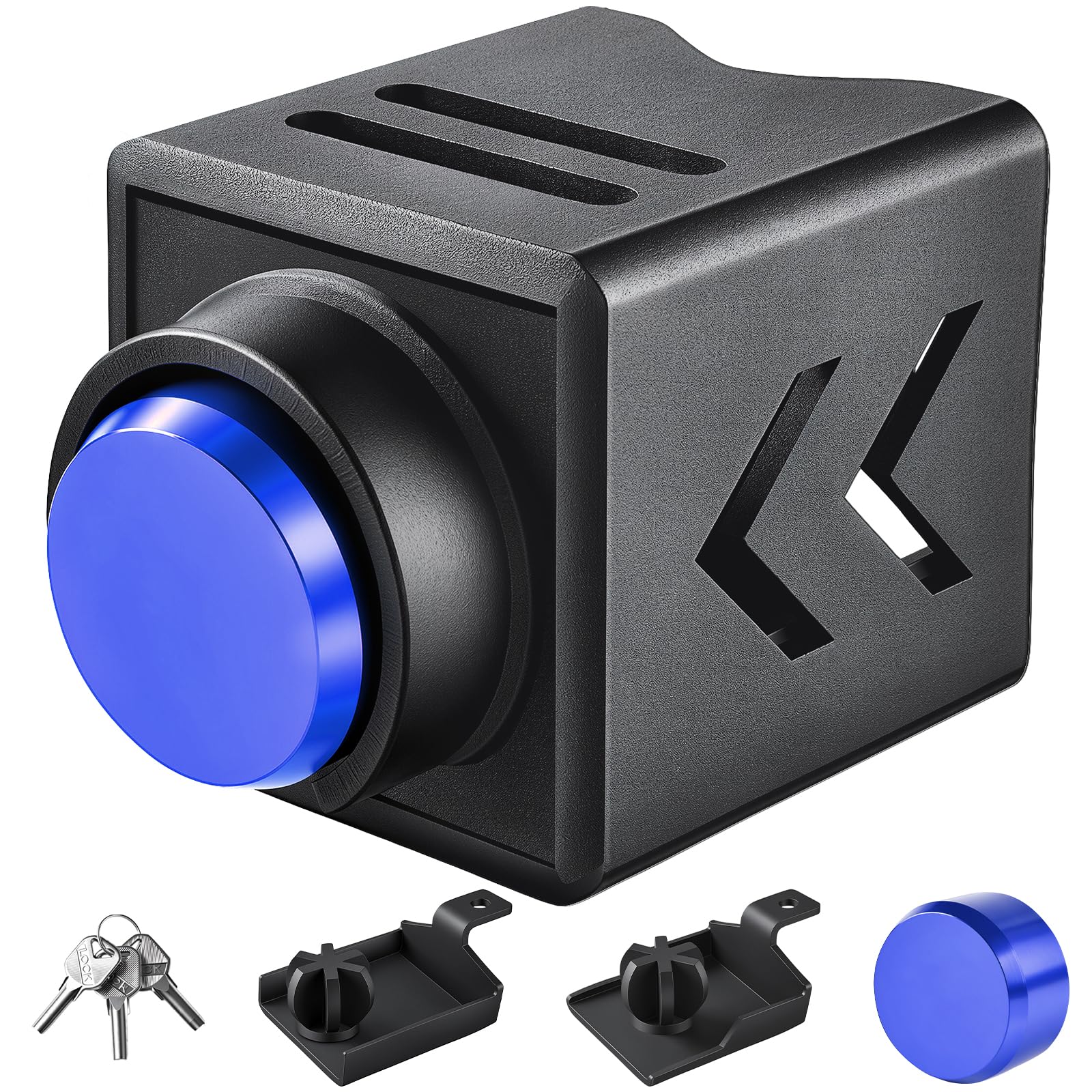 Truckiipa Trailer Lock, with 2 Ball Coupler, Fits 2inch and 2 5/16" Couplers, Heavy Duty Anti-Theft Trailer Hitch Locks, Upgraded Coating Accessories for RV, Trailers, Boat, Camper (Blue)-image-35