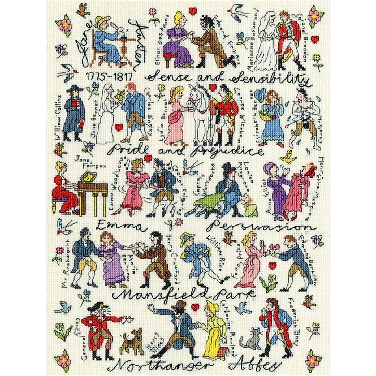 Bothy Threads Cross Stitch Kit - Jane Austen
