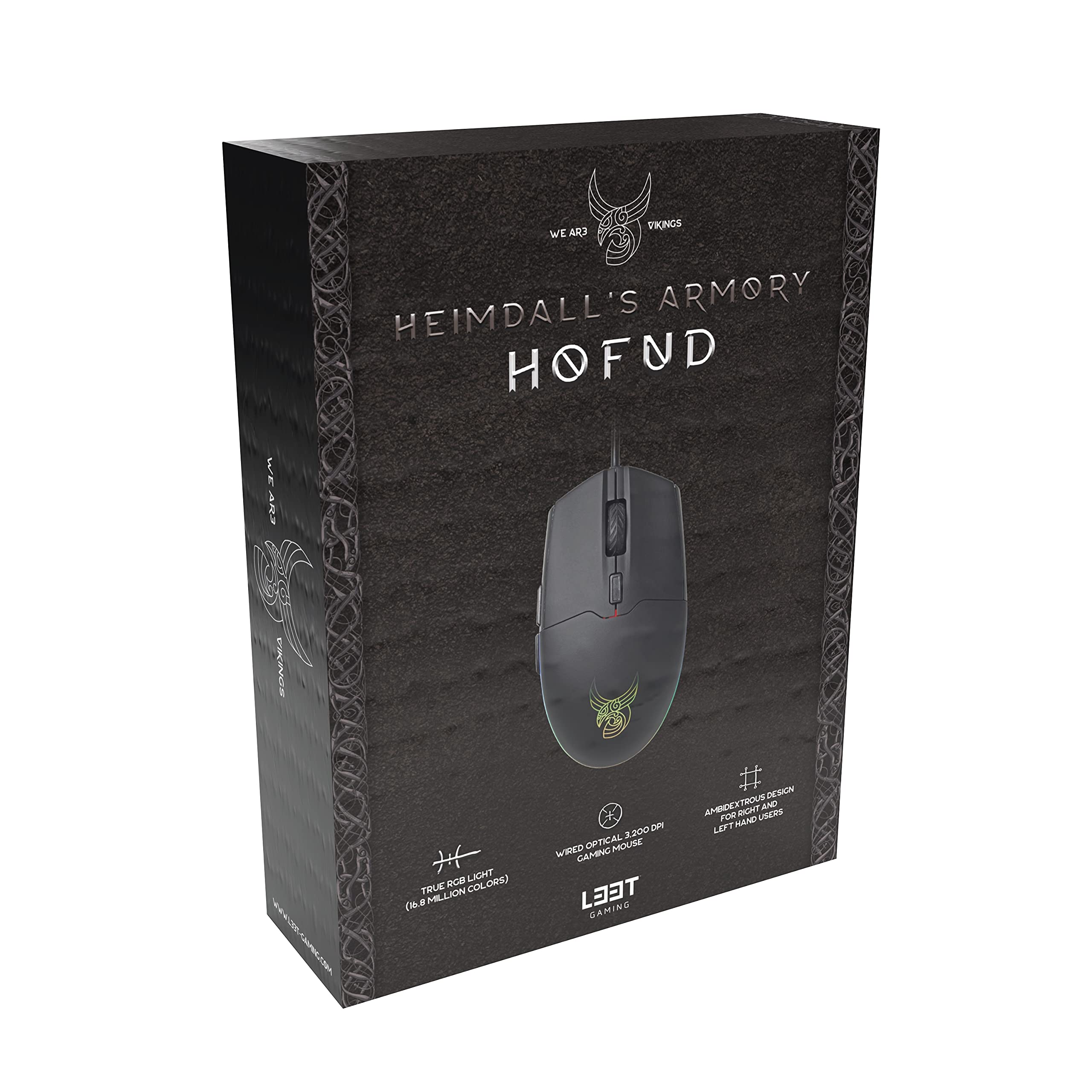 L33T Gaming E-Sports TYRFING Optical Gaming Mouse for Computer, 6 Buttons, 100000 DPI Up to