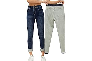 Women's Thermal Fleece Denim Jeggings