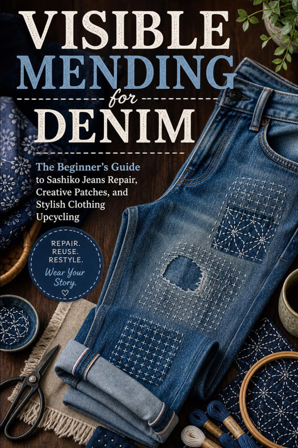 Visible Mending for Denim: The Beginner’s Guide to Sashiko Jeans Repair, Creative Patches, and Stylish Clothing Upcycling