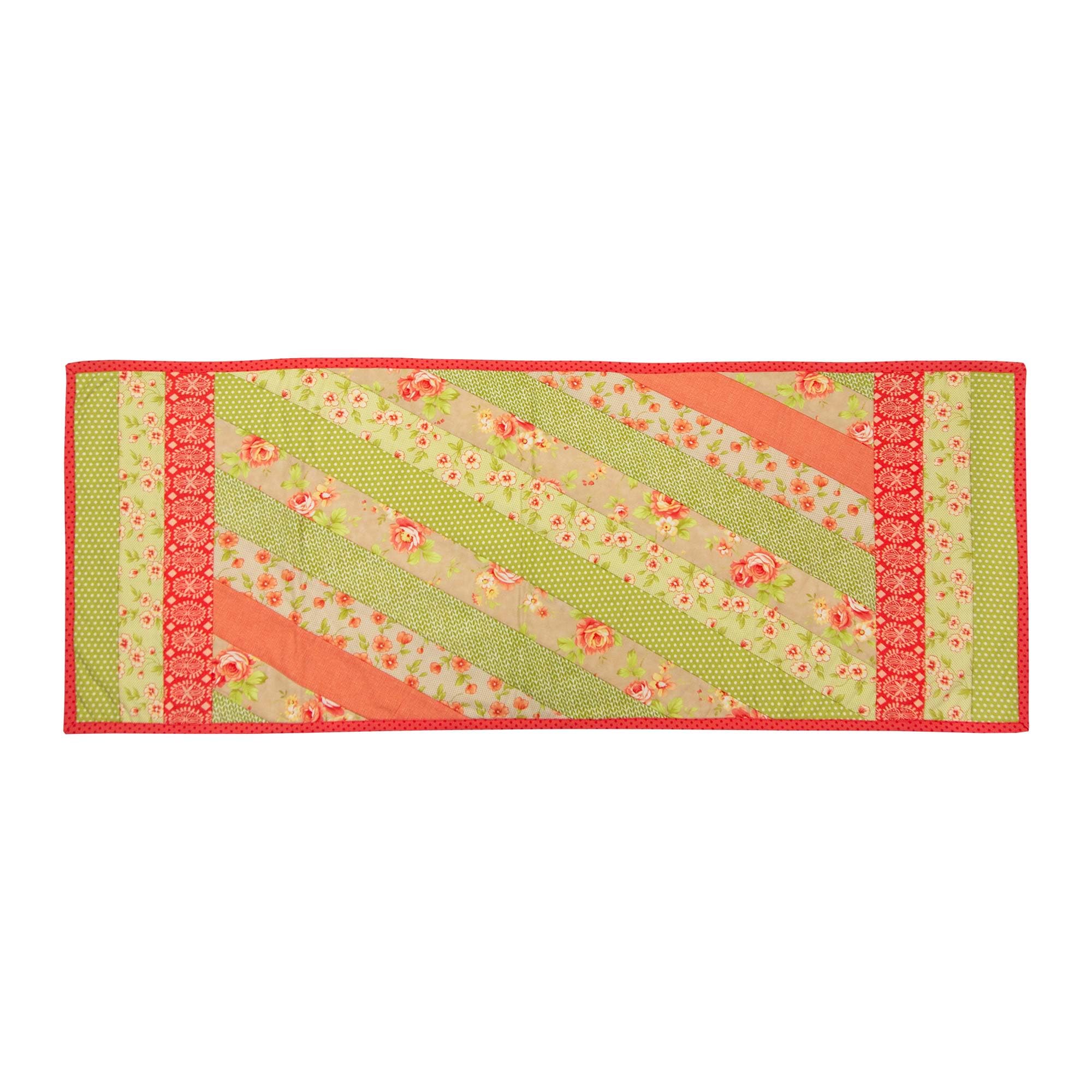 June Tailor Quilt As You Go Table Runner - Jakarta design, Natural