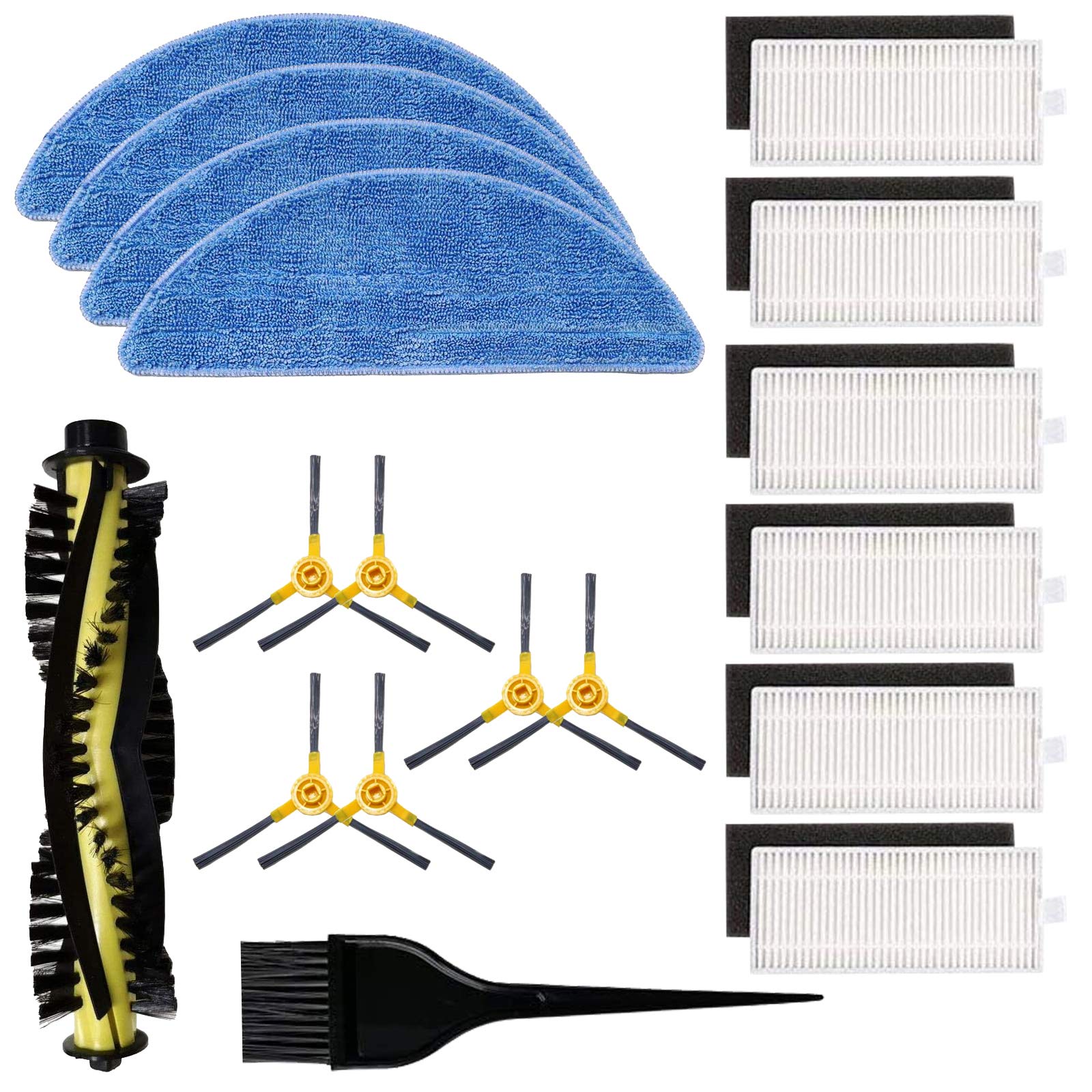 Brosses et filtres pour Netbot S15 IKOHS en matériaux haute résistance pour aspirateur robot