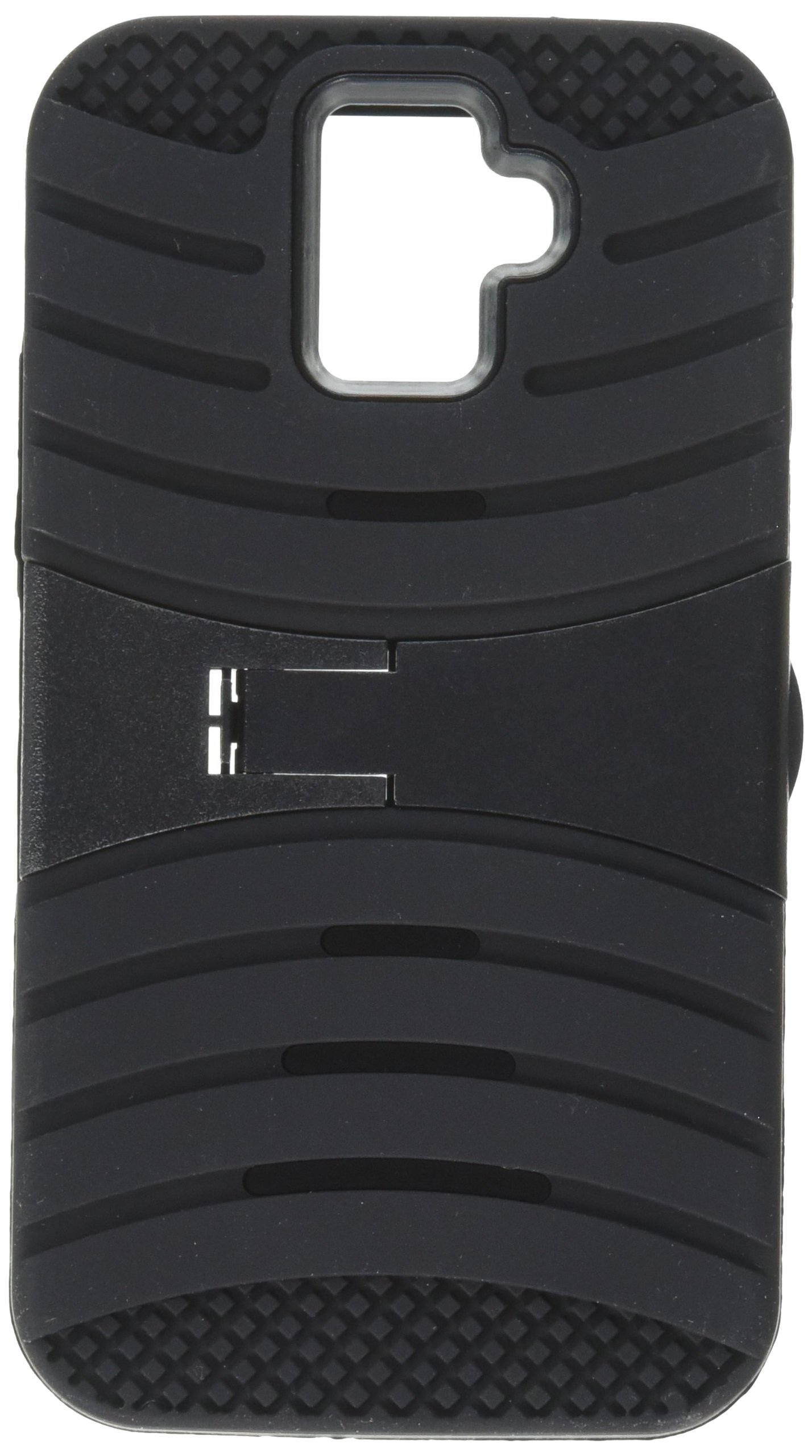 MyBat ASMYNA Huawei M931 Premia 4G Symbiosis Protector Cover with Horizontal Stand - Retail Packaging - Black/Black