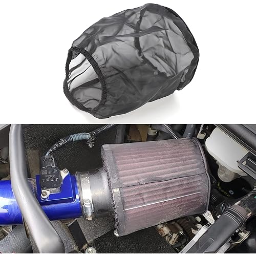 TOMALL Air Filter Wrap for Car Air Intake Filter Protective Cover Dustproof Waterproof Universal Accessories (Small)