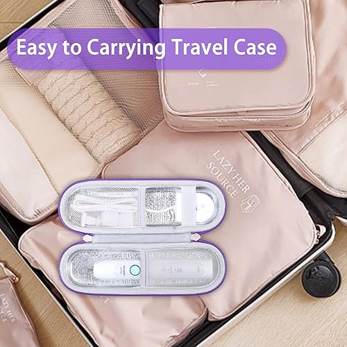 Miniatura 4 de khanka Estuche de viaje para cepillo de dientes eléctrico rígido con 2 tapas de pasta de dientes, compatible con Philips Sonicare ProtectiveClean