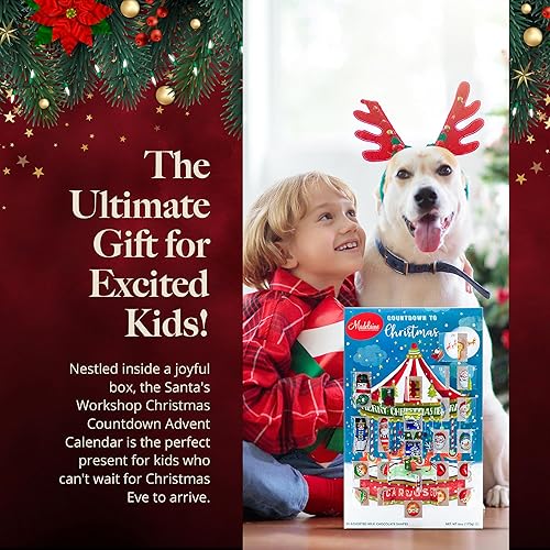 Miniatura 2 de Calendario de Adviento de dulces de Navidad, chocolates prémium para niños, niñas y adolescentes, 6 onzas, Madelaine