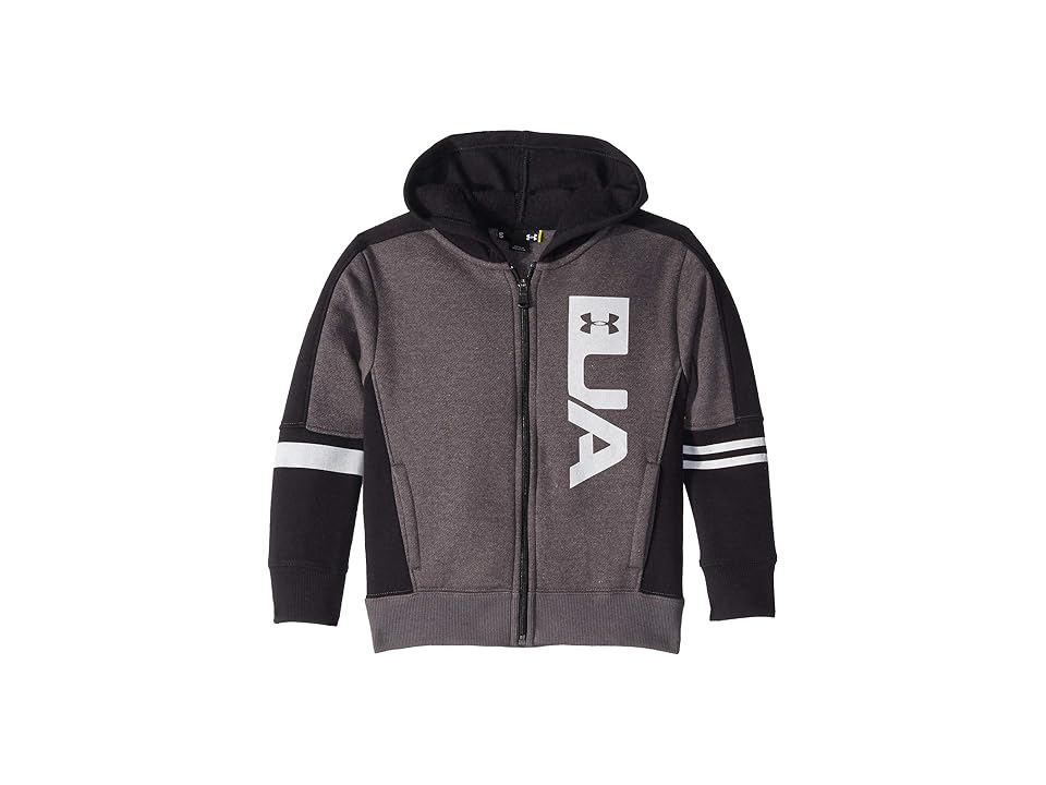 

Under Armour Kids UA Full Zip Rival Hoodie (Little Kids/Big Kids) (Carbon Heather) Boy's Sweatshirt, Gray
